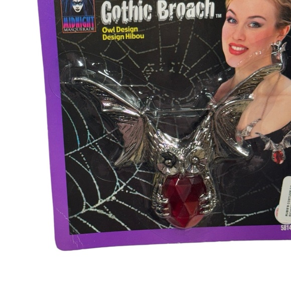 Rubie’s gothic broach / brooch pin. Owl style broach pin brand new in packaging! - Picture 6 of 6